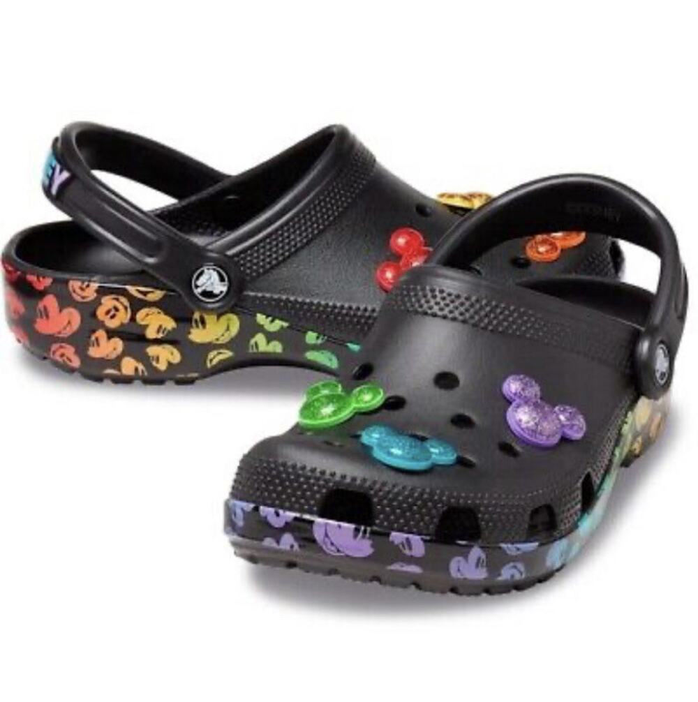 CROCS Classic DISNEY Mickey Mouse Rainbow Celebration Clog Men 14
